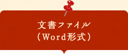 文書ファイル （Word形式）