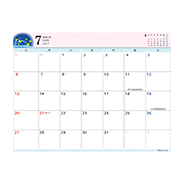 スケジュール表7月　日曜はじまり